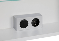 Astor Szafka Z Lustrem 50 cm Fabian Biały Połysk