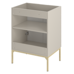 ASPEN-09 - Szafka Pod Umywalkę 2D 60cm Kaszmir Złoty Stelaż