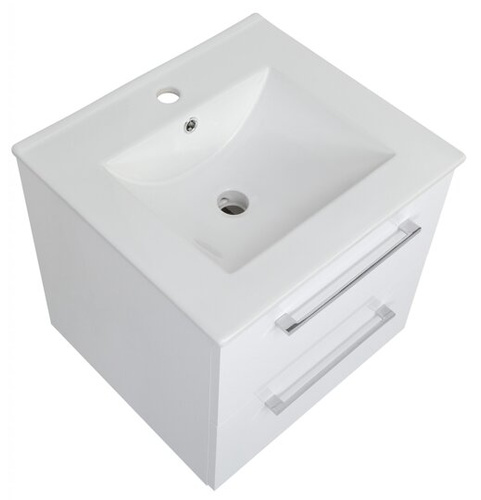 Astor Szafka Z Umywalką 50 cm Victoria Biały Połysk