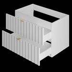 ARCOS-07 - Szafka pod Umywalkę z Blatem 2S 80cm Biały Mat Zestaw-1