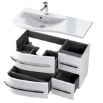 Oristo Szafka pod umywalkę 90 cm OPAL biała prawa