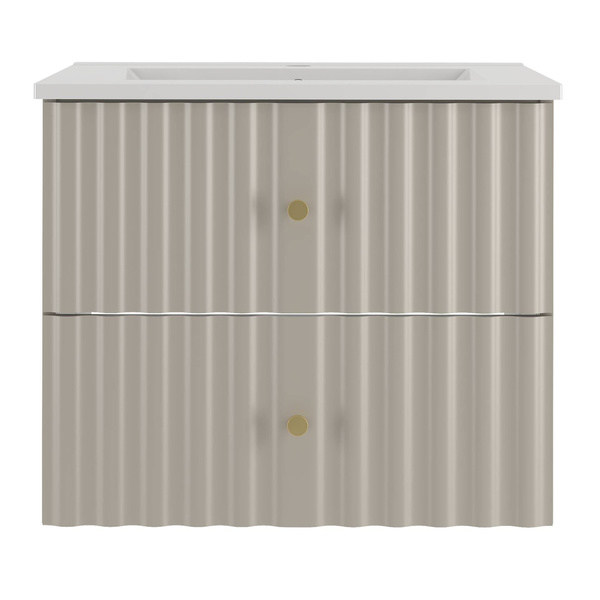 AQUA-02 - Szafka z Umywalką 2S 60cm Kaszmir Zestaw-3