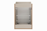 Zestaw Szafka pod Umywalkę 2S z Blatem 100 cm i Szafka z Koszem Adel Cashmere