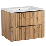 Astor Zestaw Amy 60 cm Szafka z Umywalką Dąb Wotan Mat