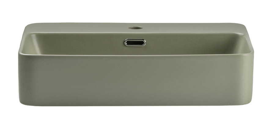 Umywalka Nablatowa Ceramiczna TRUST 2 OLIVER GREEN E-6282 Zielony Mat