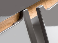 Szafka pod umywalkę 80 cm Bali szary połysk