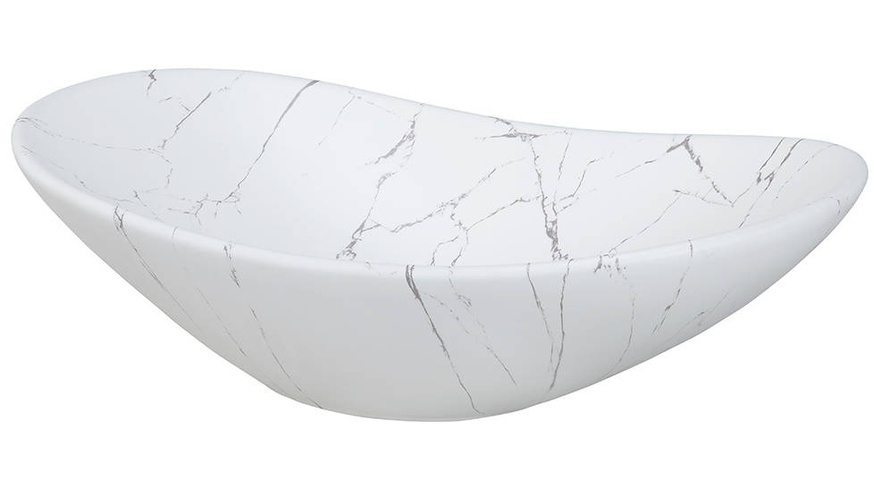 Umywalka Nablatowa Ceramiczna UN-LENA-MW17 Biały Mat