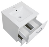 Astor Szafka Z Umywalką 50 cm Toscania Biały Połysk Biały Mat