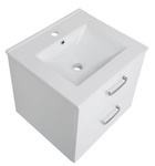 Astor Szafka Z Umywalką 50 cm Toscania Biały Połysk Biały Mat