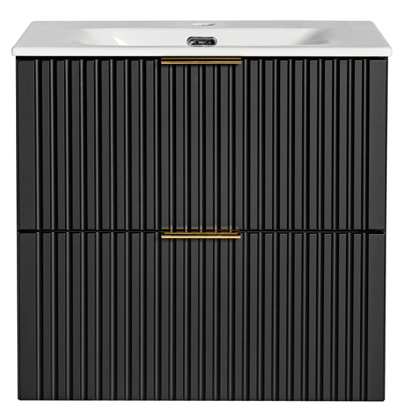 Szafka 60 cm ADEL BLACK z Umywalką SKY